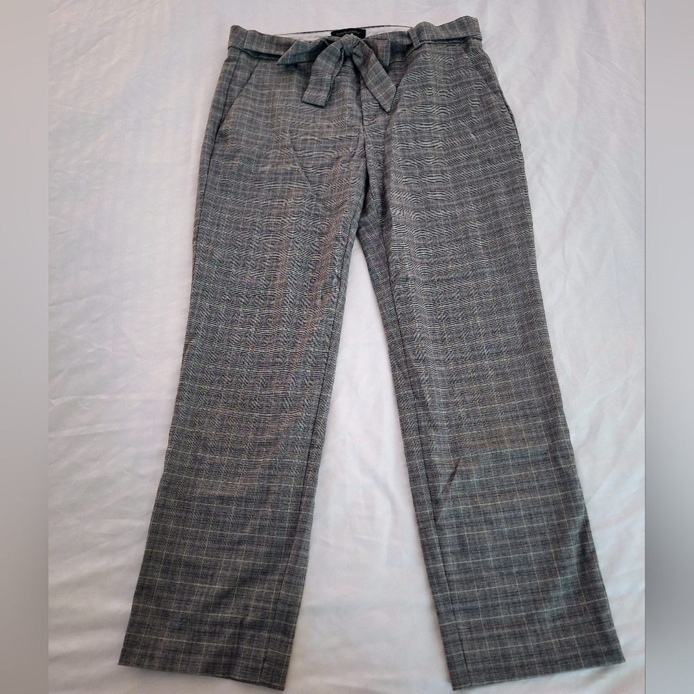 Women's Gray Plaid Pants